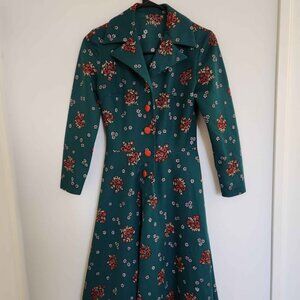 Vintage 1960s/1970s Long Sleeve Dress